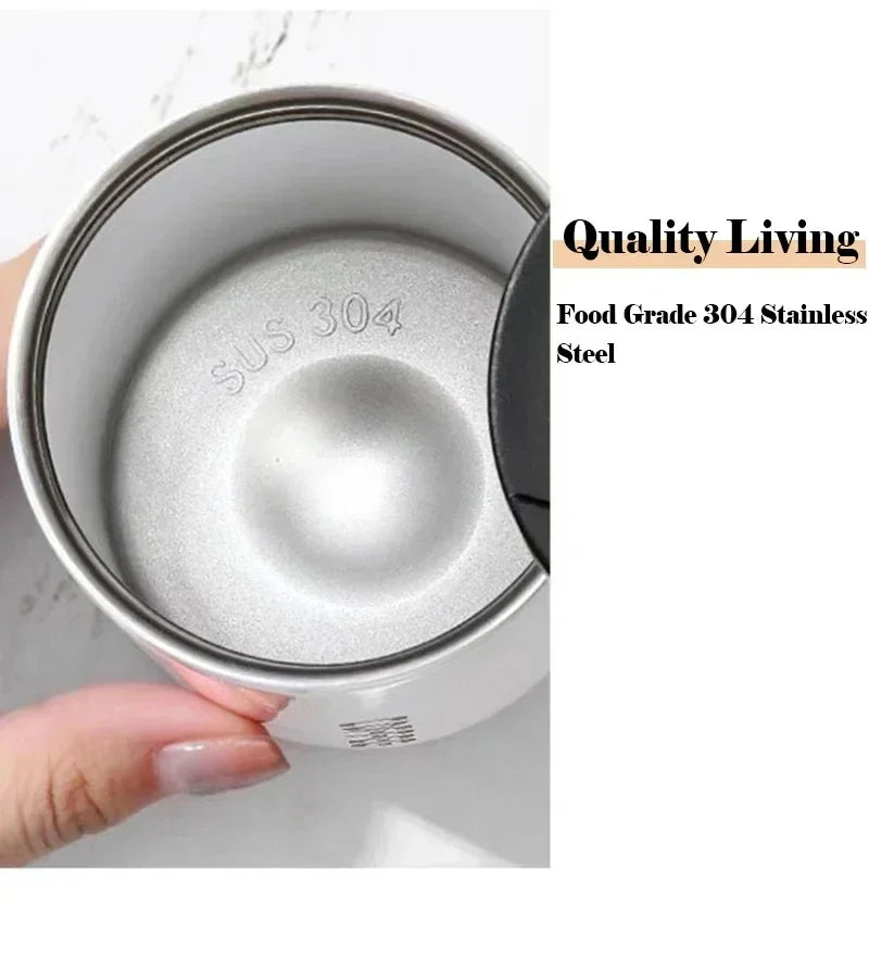 Wide mouth vacuum flask with leakproof lid – MugLife 24hr cold insulation
