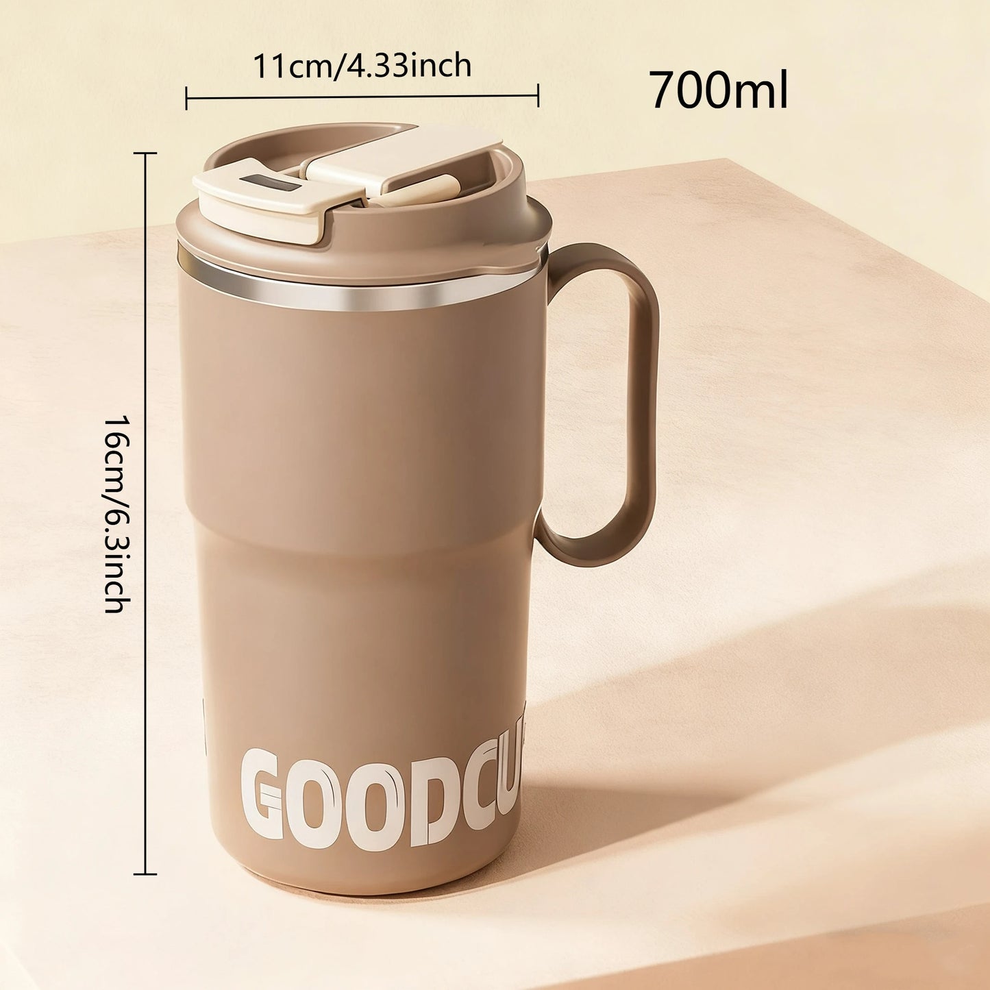 MugLife extra large mug gift idea – 700ml stainless steel for hydration lovers