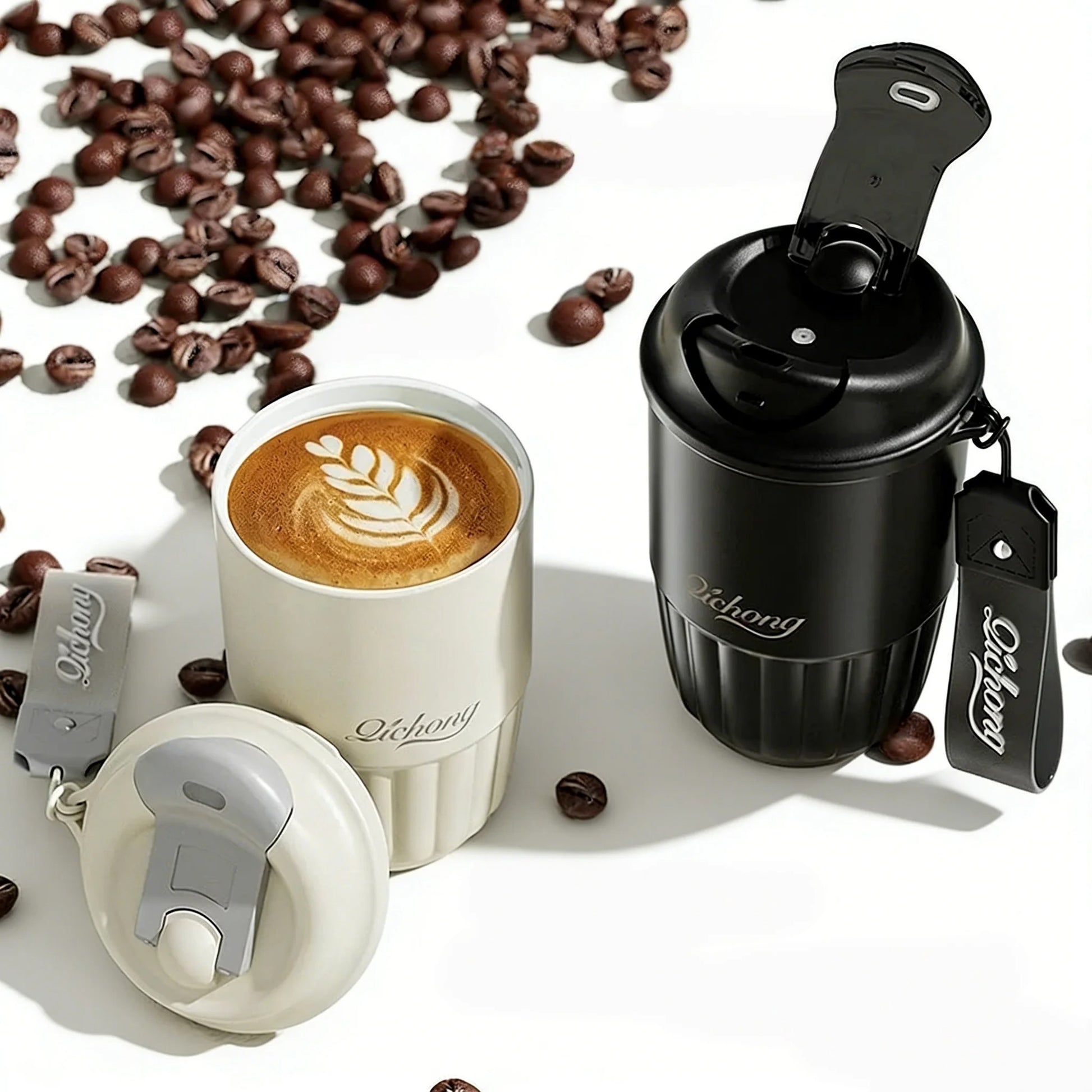 MugLife ceramic liner thermos travel mug 410ml – full product view