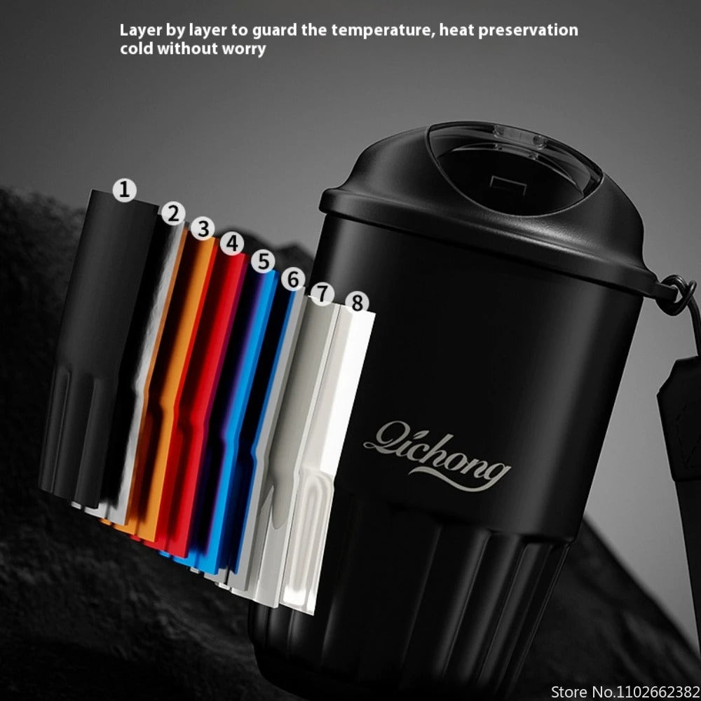 Ceramic lined travel mug with leakproof twist-lock lid – MugLife thermos