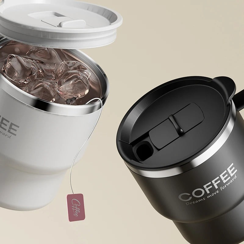 MugLife coffee cup color options – White, Black, Cream, Red available