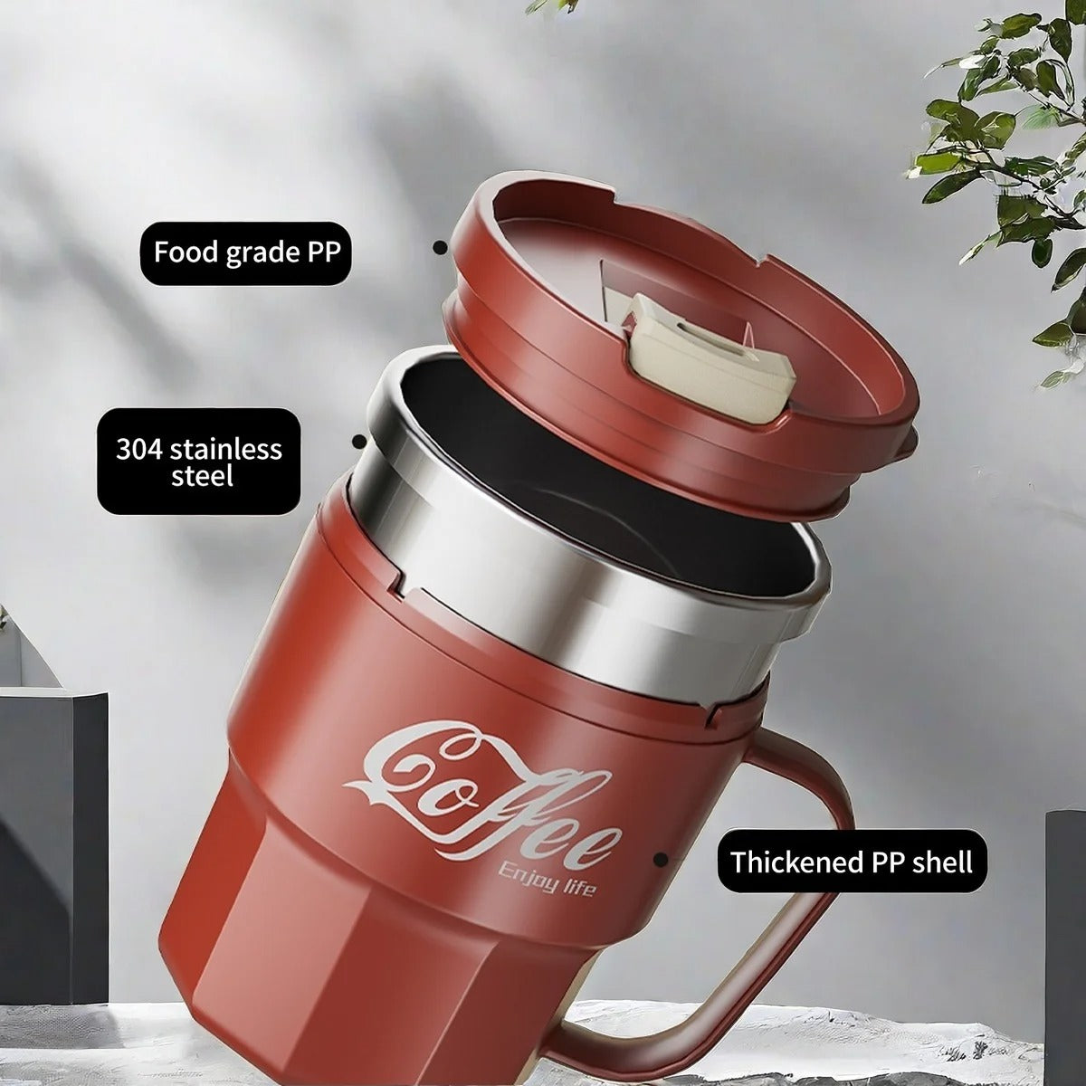 MugLife coffee mug with lid 401-500ml – A B and C style family comparison